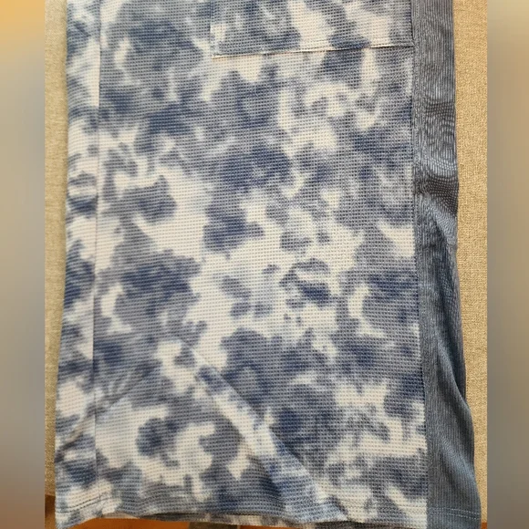 LOGO Life by Lori Goldstein Regular Waffle KnitWide Leg Pant Steel Blue Sz L NWT - Picture 4 of 4